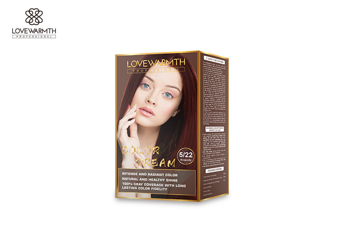 Long Lasting Hair Color Kit Cream Herbal Extract Công thức cho người tiêu dùng Dịch vụ OEM