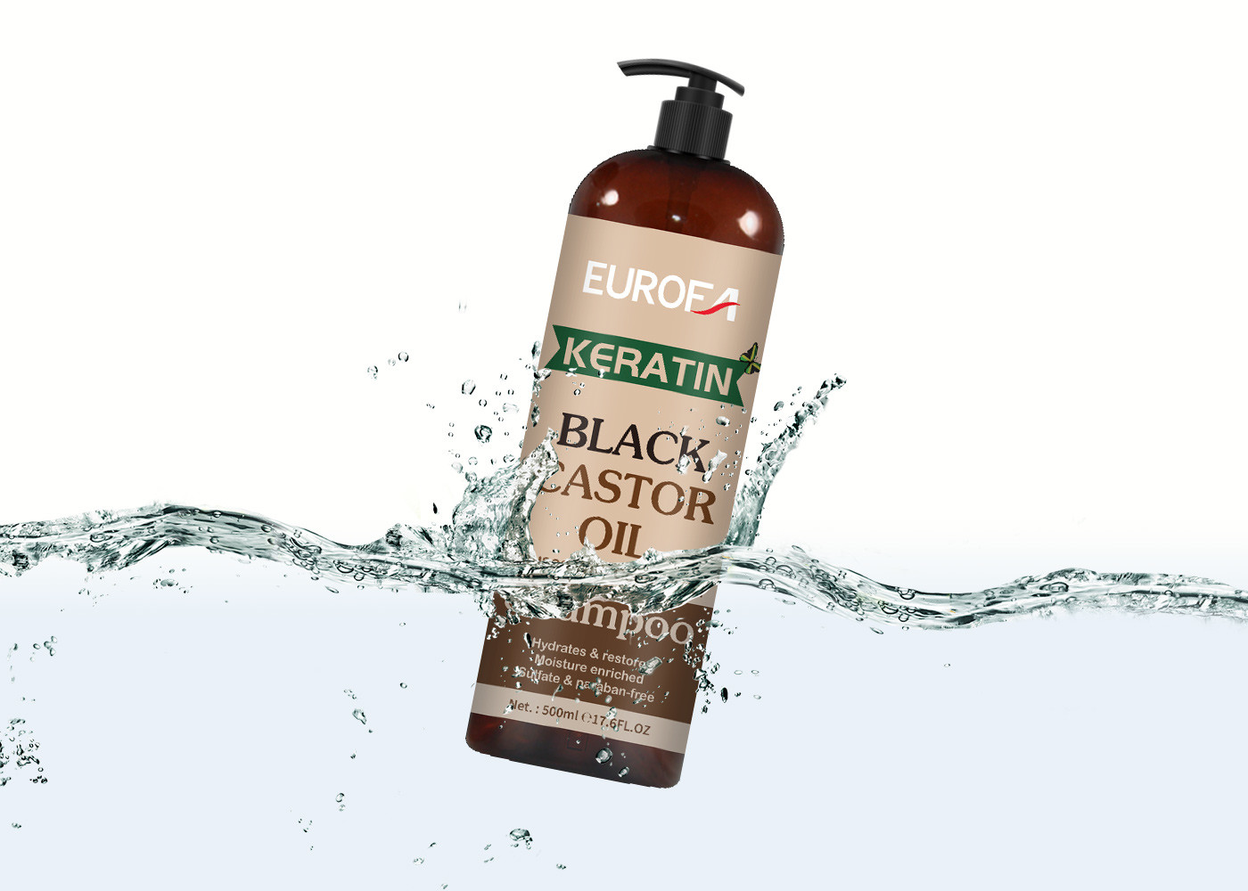 Dầu gội dầu thầu dầu đen dành cho tóc khô và mượt Dầu gội hương thơm tự nhiên